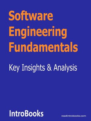 cover image of Software Engineering Fundamentals